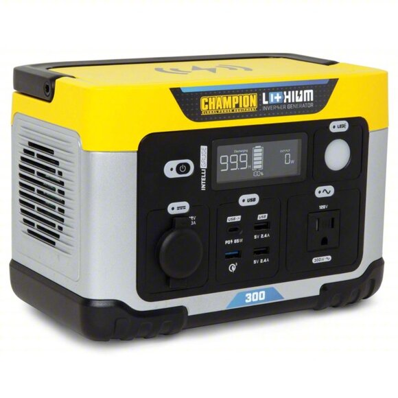 CHAMPION POWER EQUIPMENT Portable and Inverter Generator: 300 W Rated Watt, 600 - Picture 3 of 9